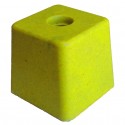 image: Grande Résineborne 100X100 mm ht 110 mm jaune SANS INSCRI