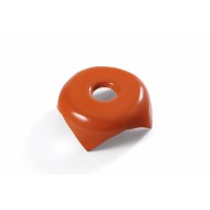 image: AC-Tête métallique orange sans inscription